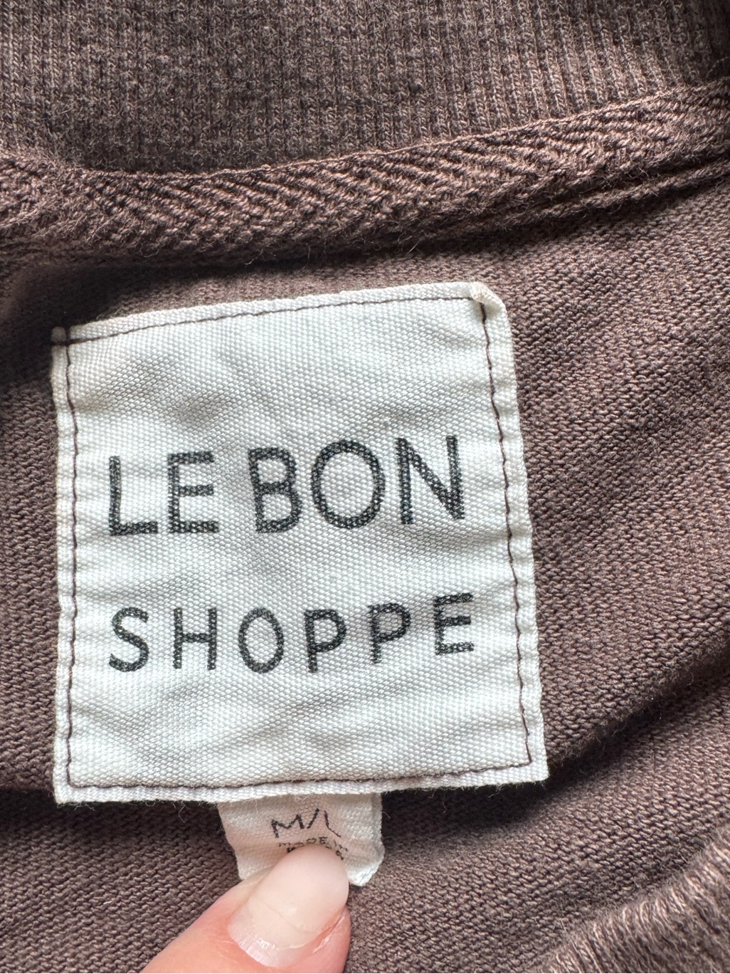 Le Bon Shoppe Jayden Tee In Chocolate — image 4 of 6